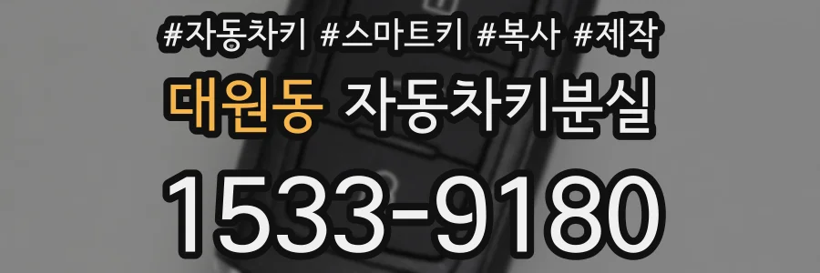 대원동 자동차키분실