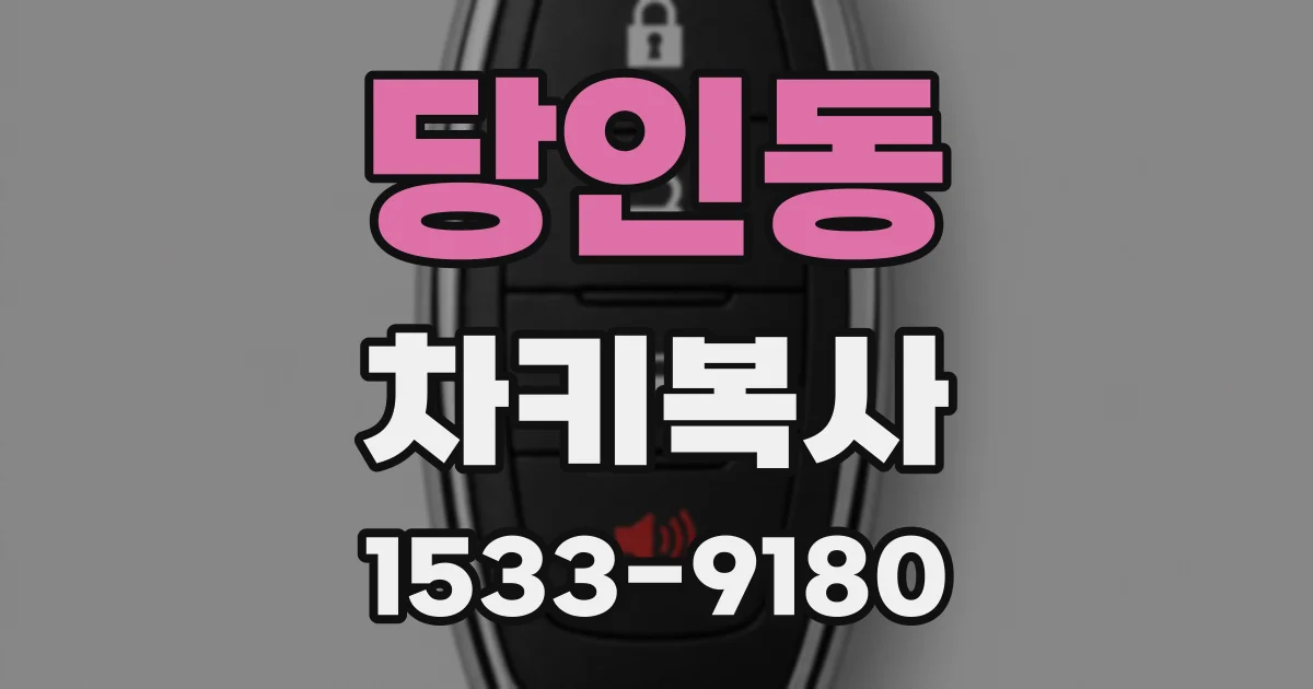당인동 차키복사