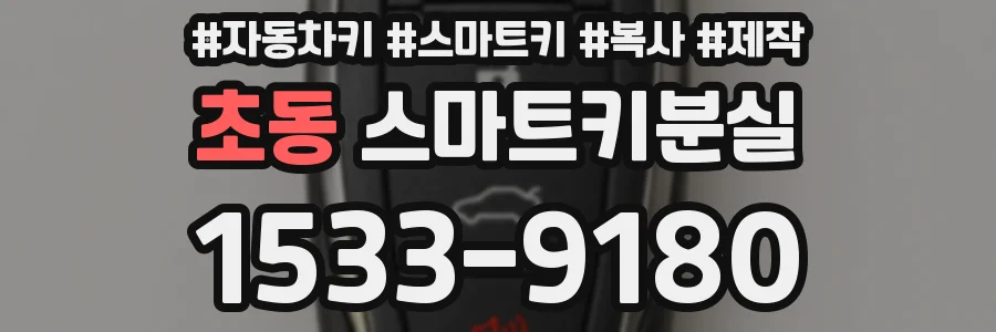 초동 스마트키분실