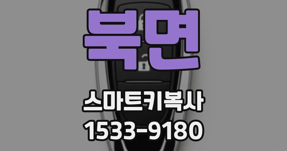 북면 스마트키복사