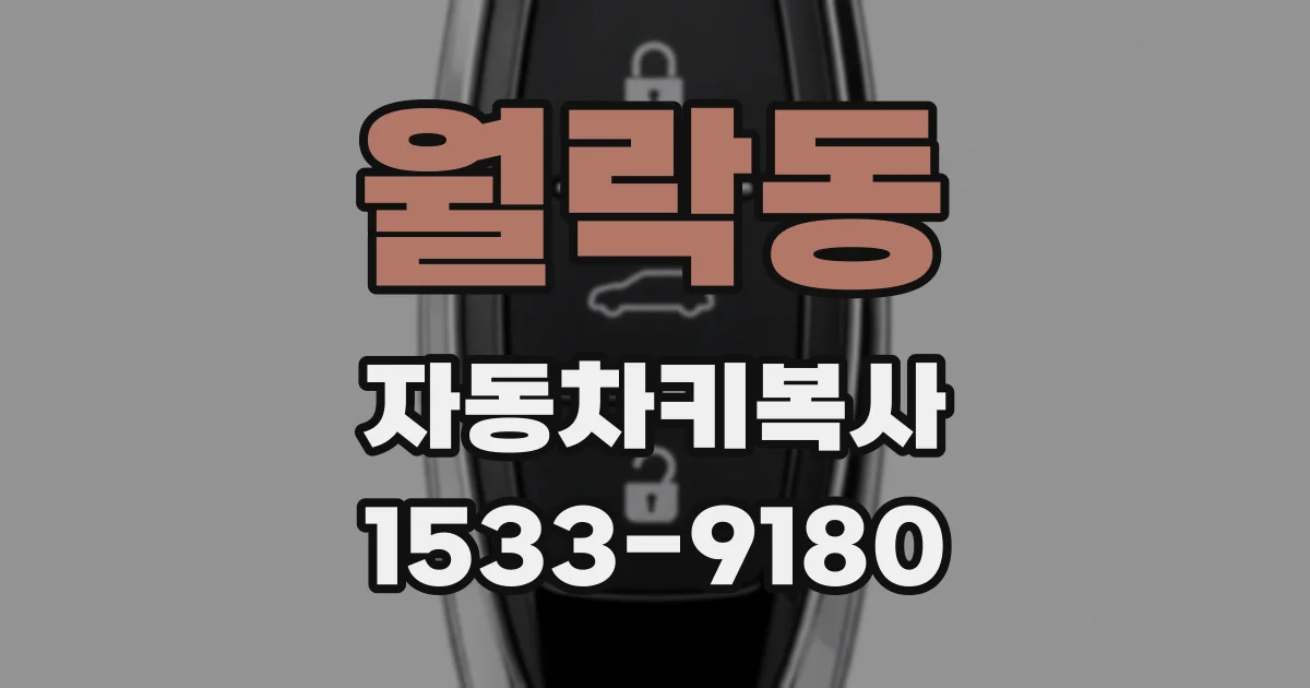 월락동 자동차키복사