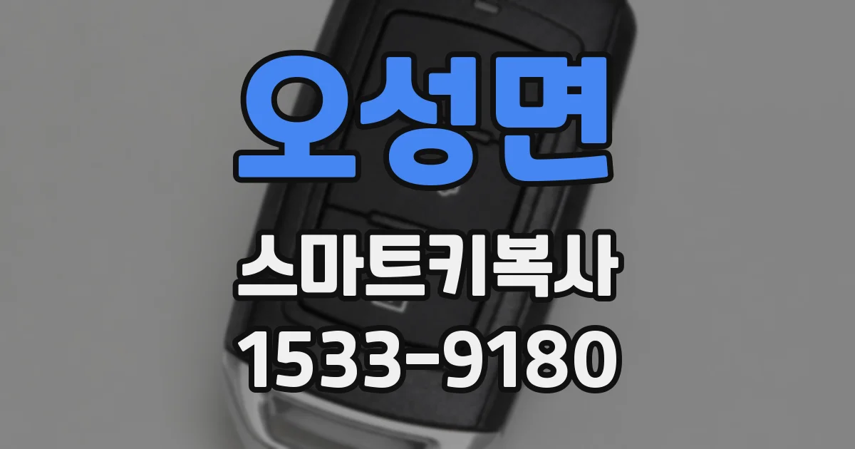 오성면 스마트키복사