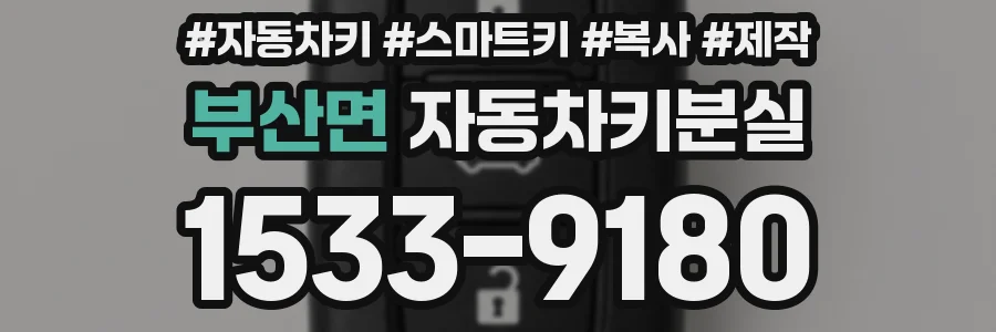 부산면 자동차키분실