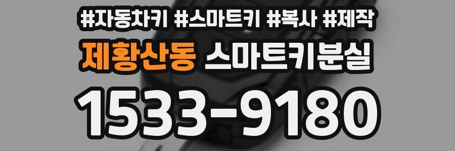 제황산동 스마트키분실