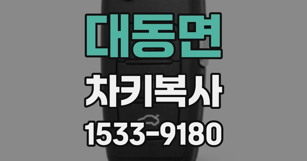 대동면 차키복사