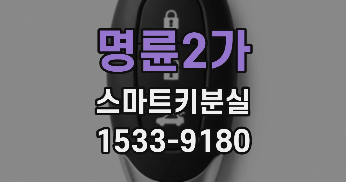 명륜2가 스마트키분실