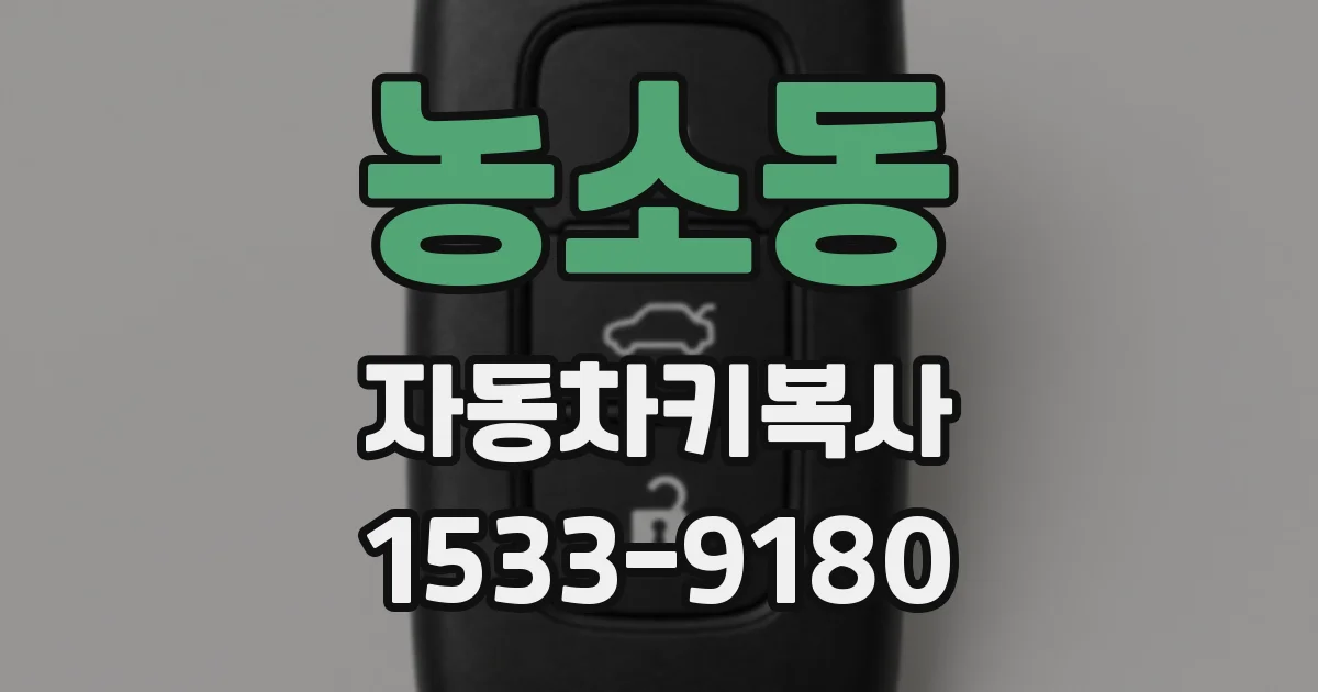 농소동 자동차키복사