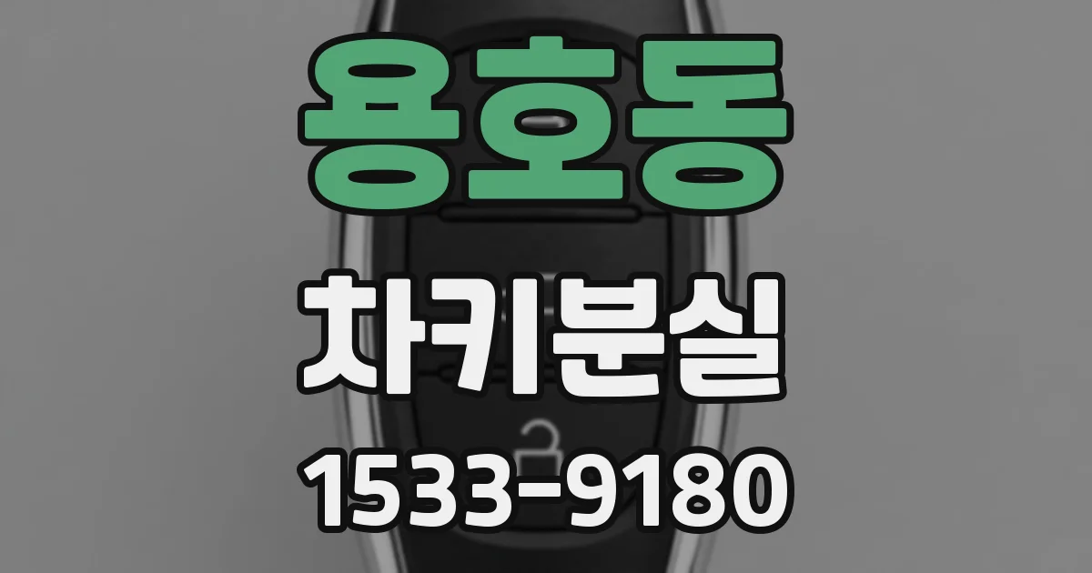 용호동 차키분실