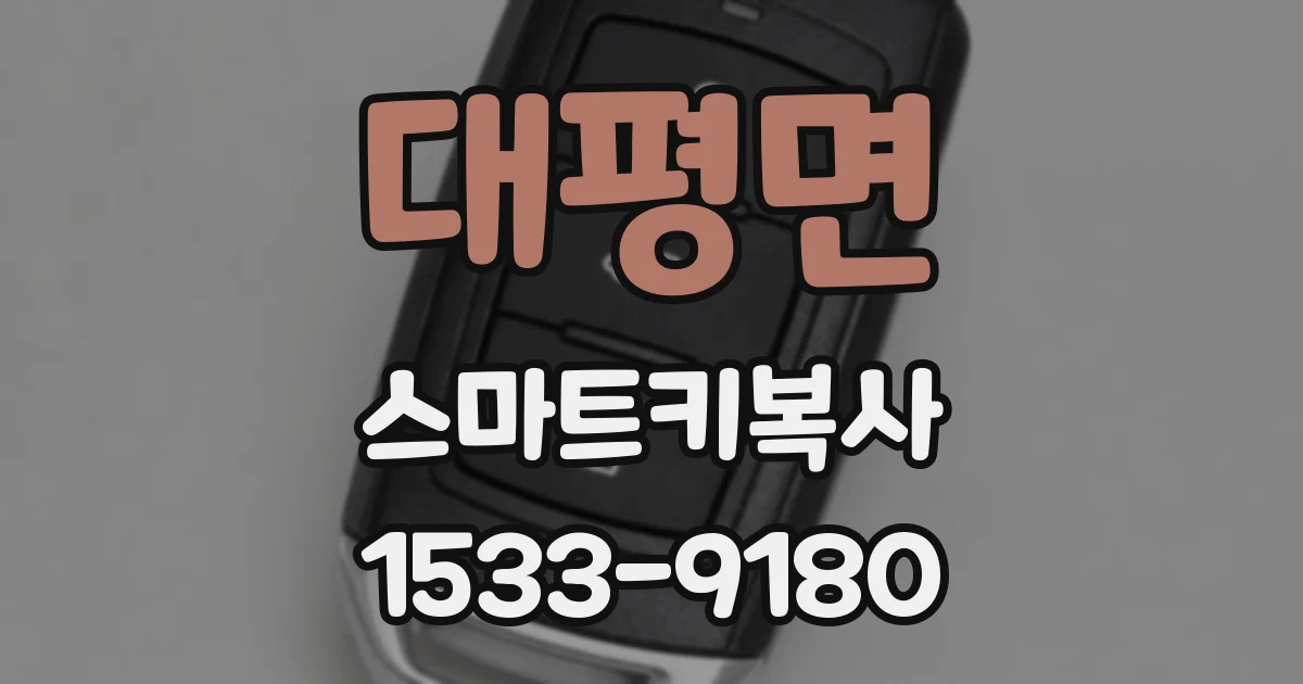 대평면 스마트키복사