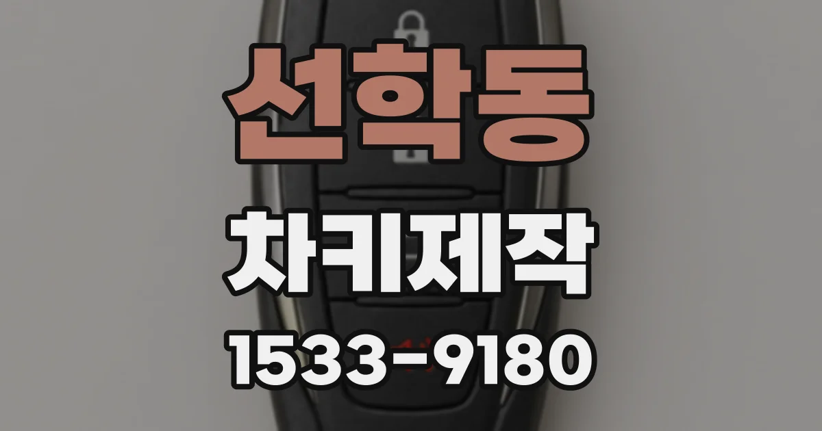 선학동 차키제작