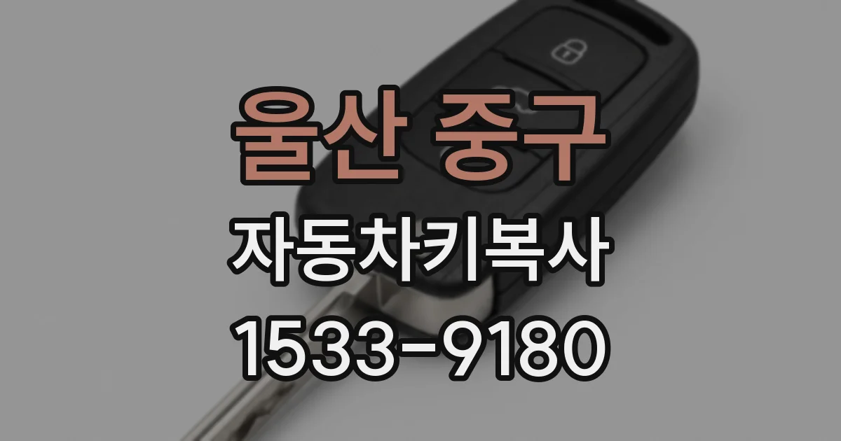 울산 중구 자동차키복사