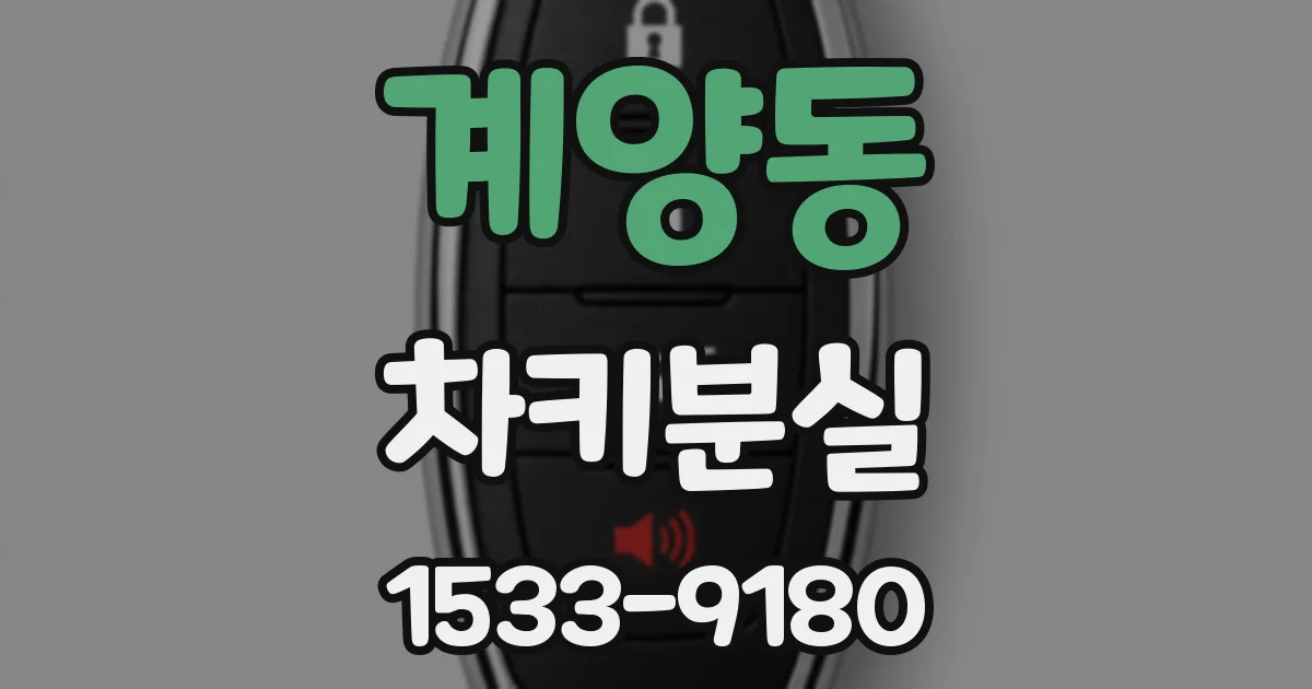 계양동 차키분실