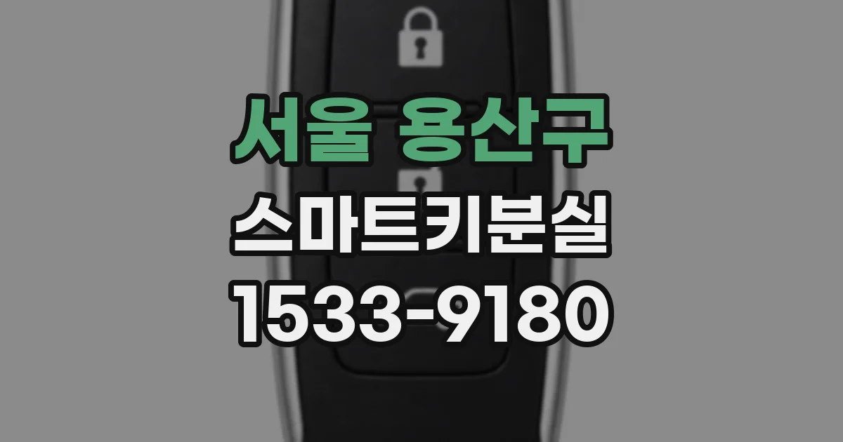 서울 용산구 스마트키분실