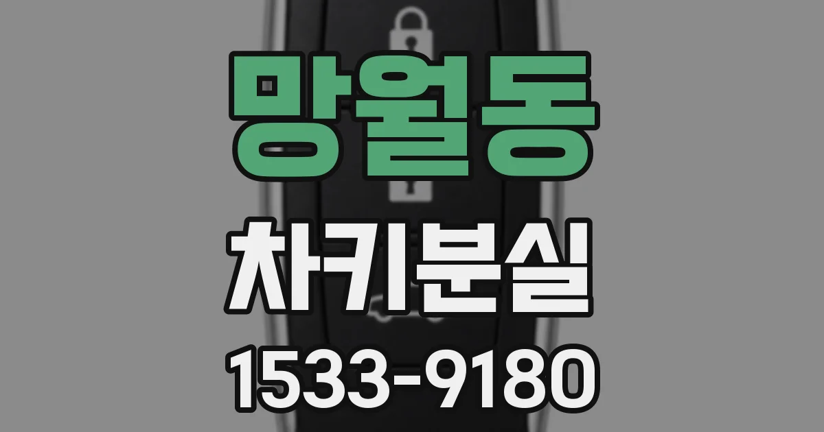 망월동 차키분실