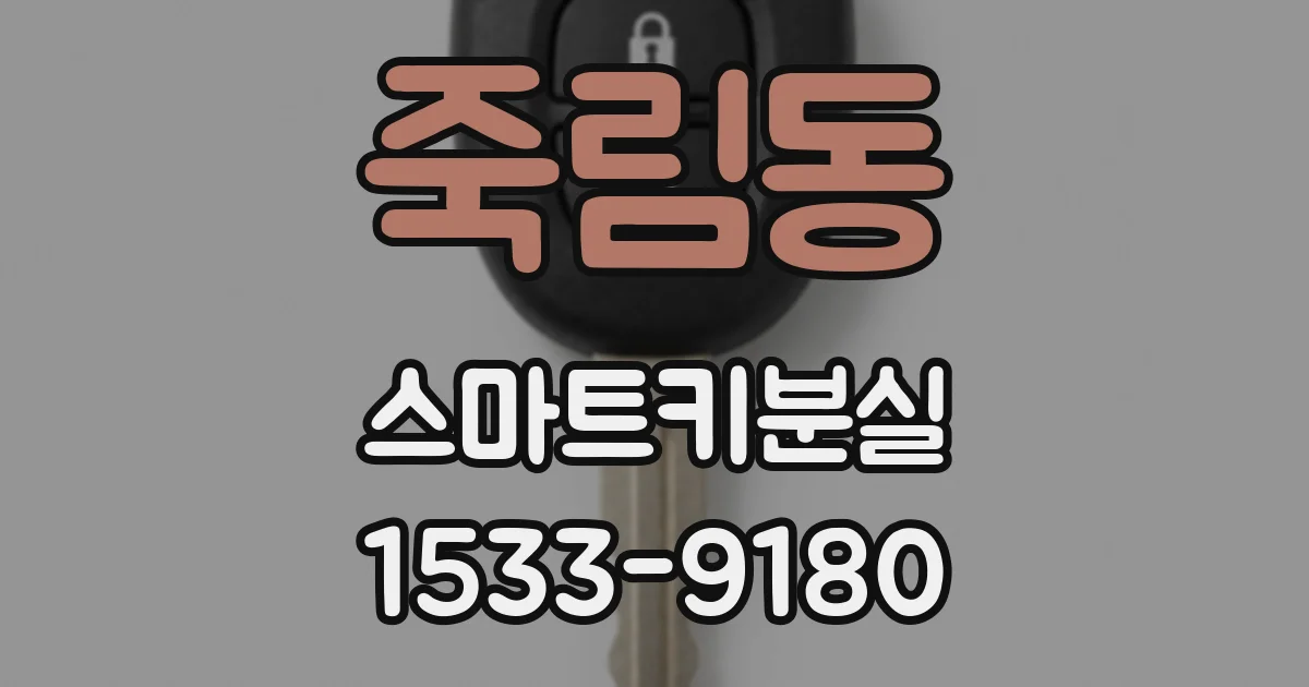 죽림동 스마트키분실