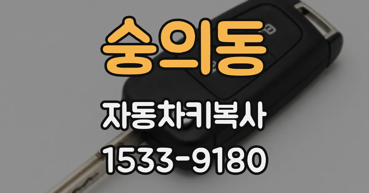 숭의동 자동차키복사