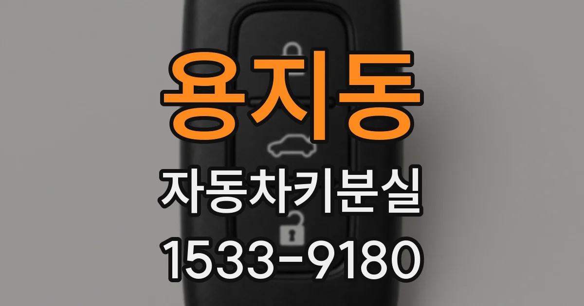 용지동 자동차키분실