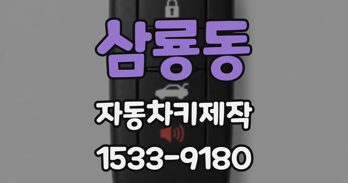 삼룡동 자동차키제작