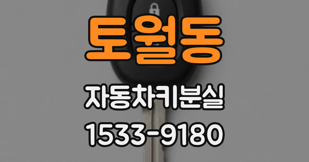 토월동 자동차키분실