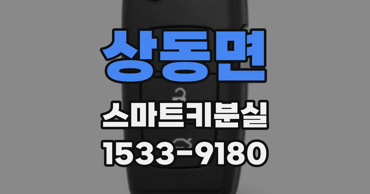 상동면 스마트키분실