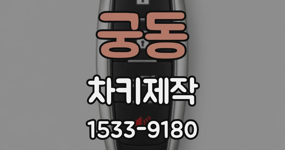 궁동 차키제작