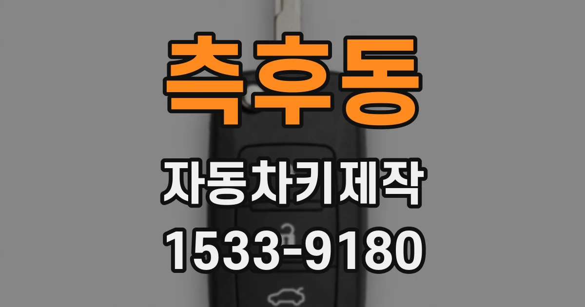 측후동 자동차키제작