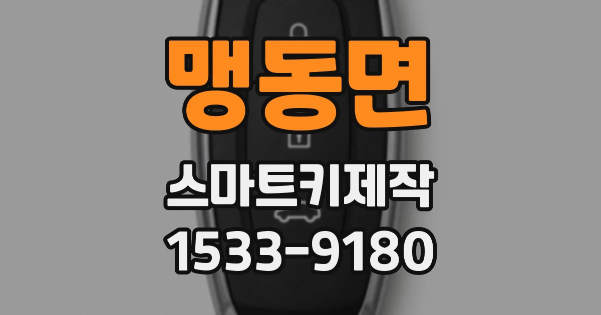 맹동면 스마트키제작