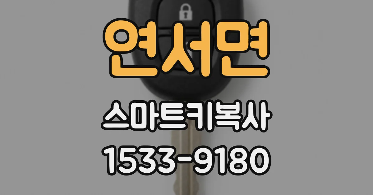 연서면 스마트키복사