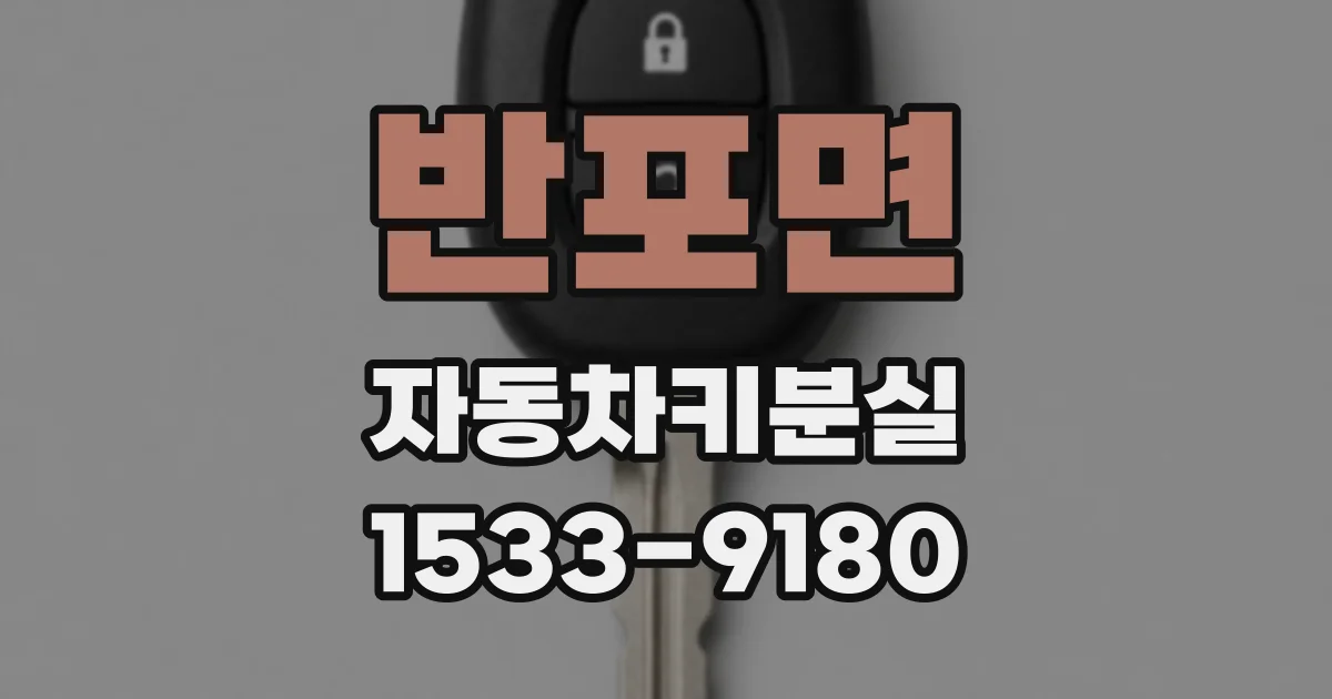 반포면 자동차키분실