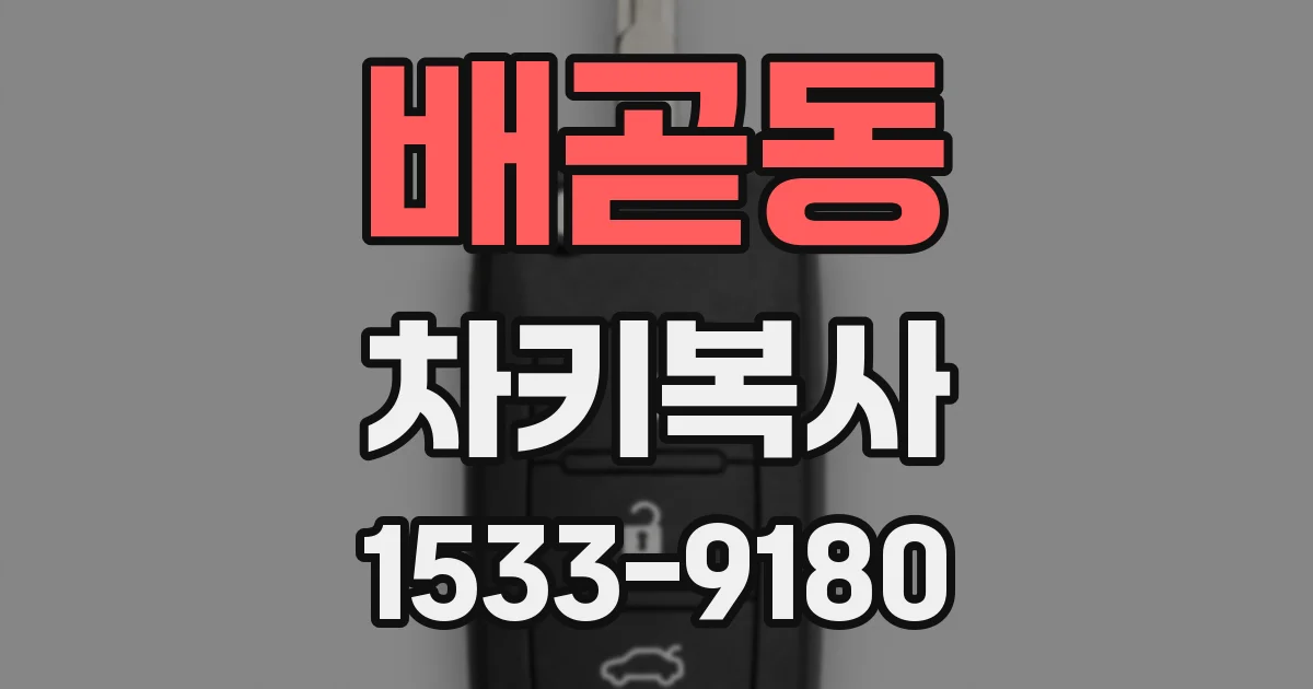 배곧동 차키복사