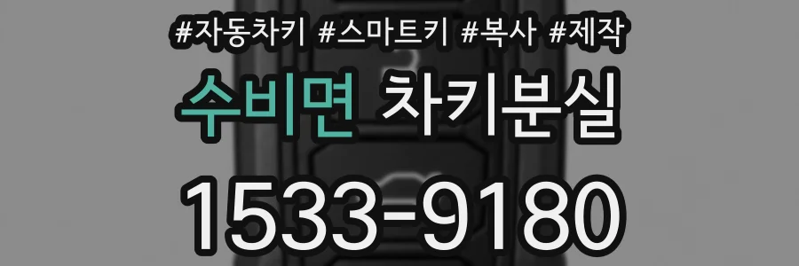 수비면 차키분실