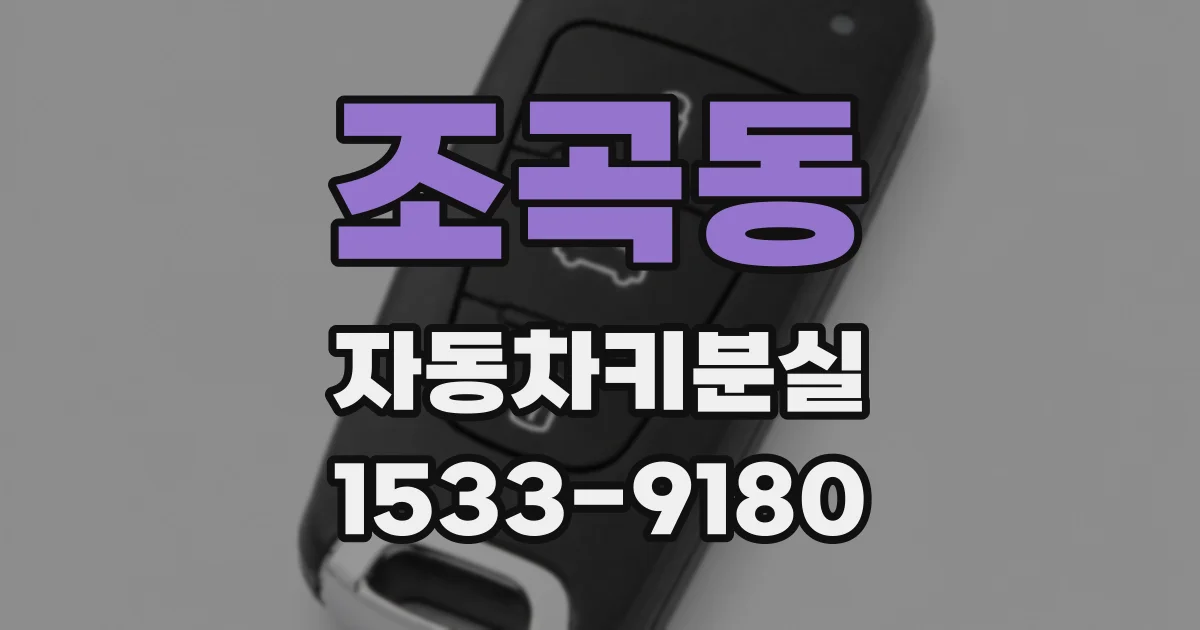 조곡동 자동차키분실