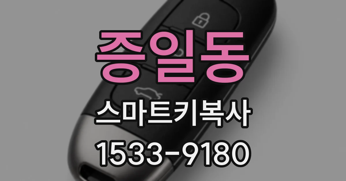 증일동 스마트키복사