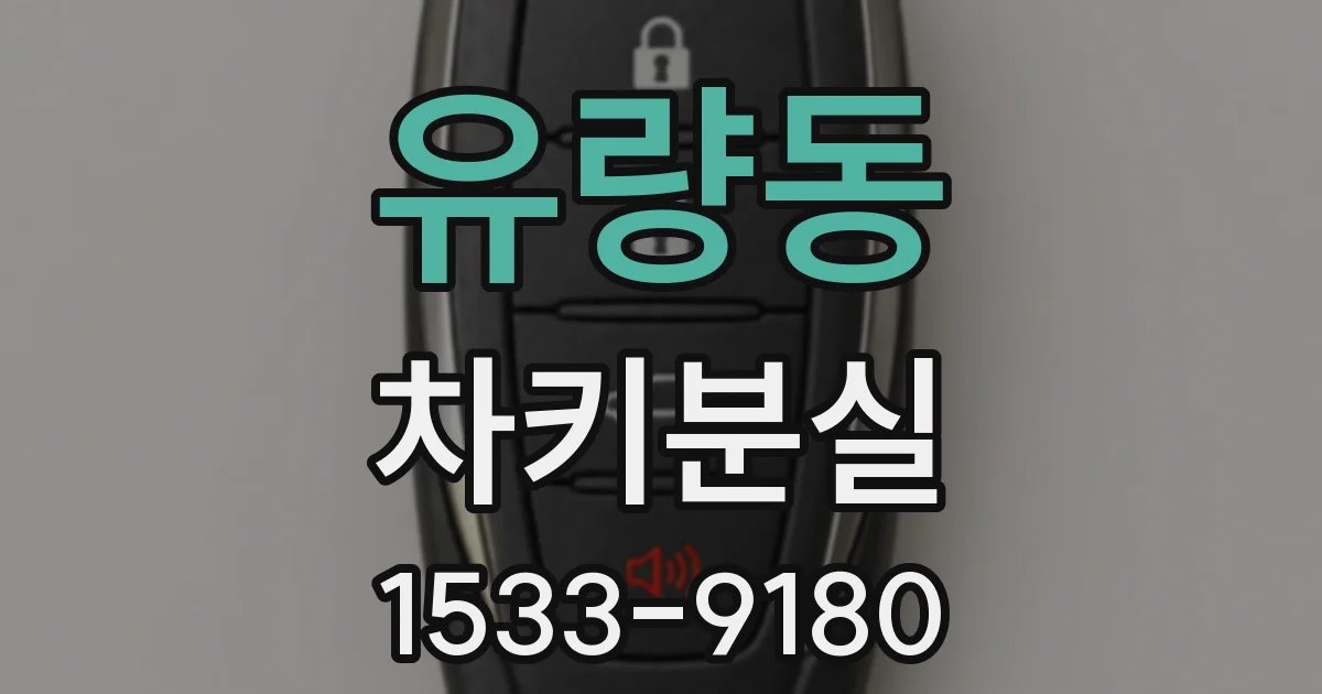 유량동 차키분실
