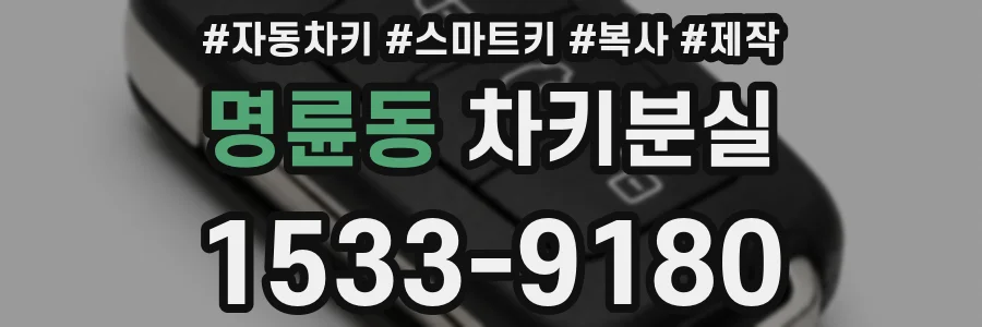 명륜동 차키분실
