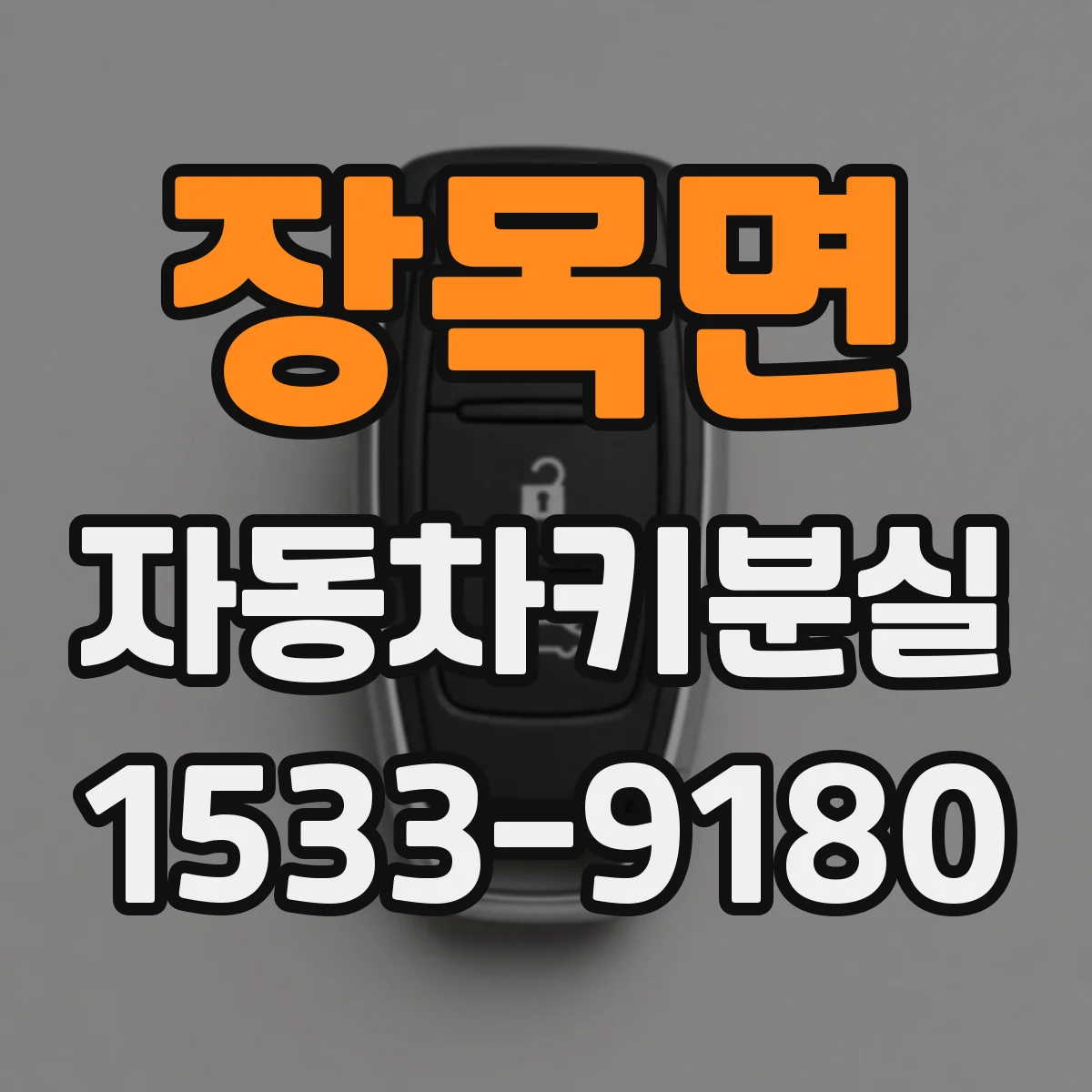 장목면 자동차키분실