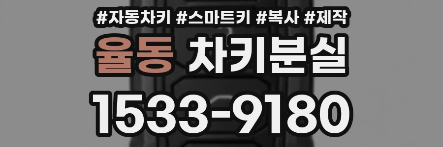율동 차키분실