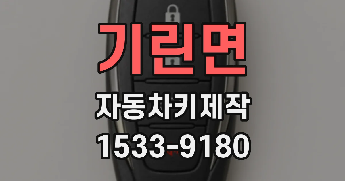 기린면 자동차키제작