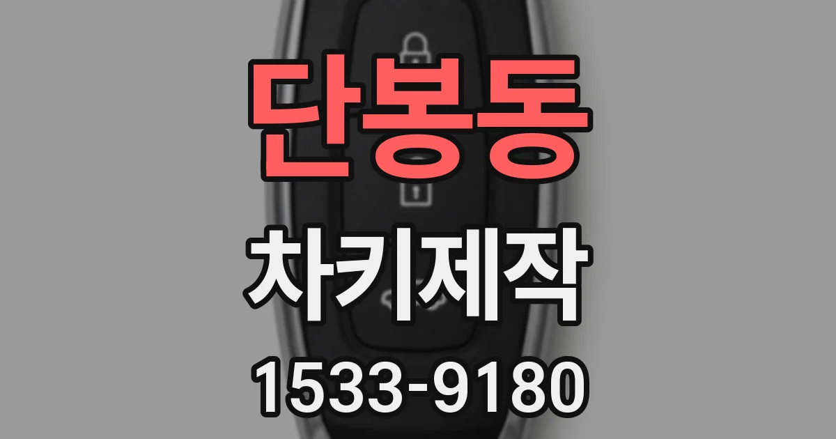 단봉동 차키제작