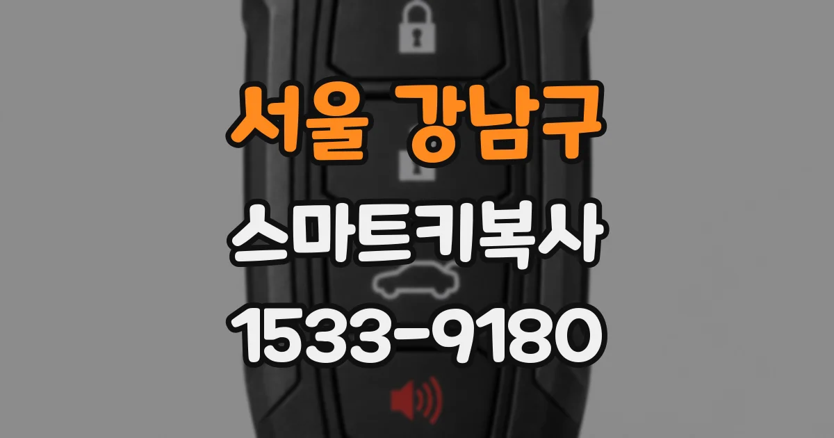 서울 강남구 스마트키복사