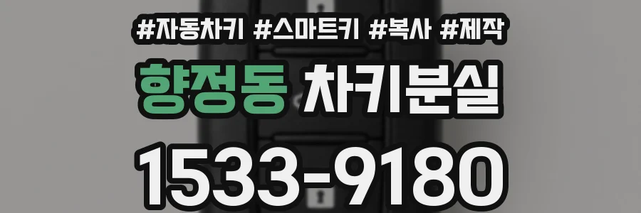 향정동 차키분실