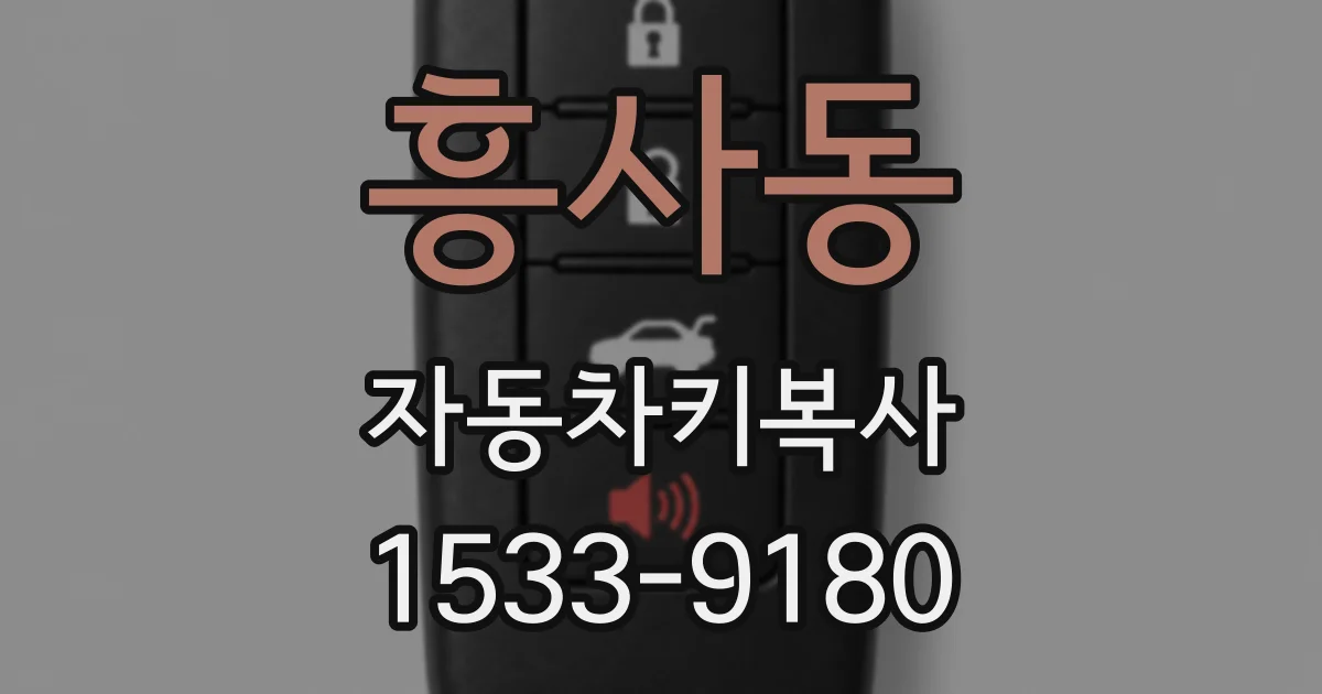 흥사동 자동차키복사