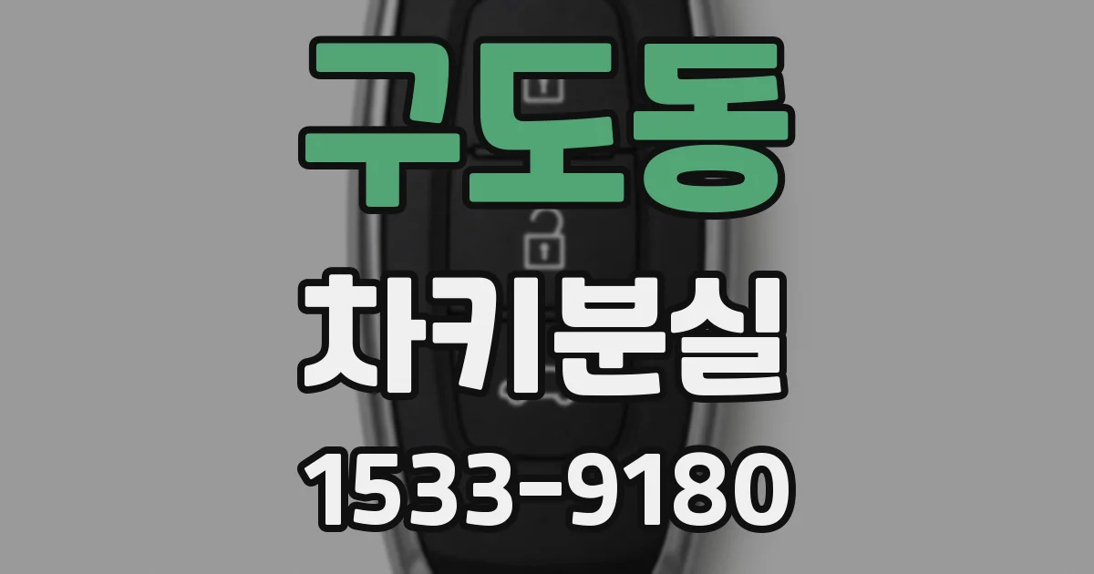 구도동 차키분실