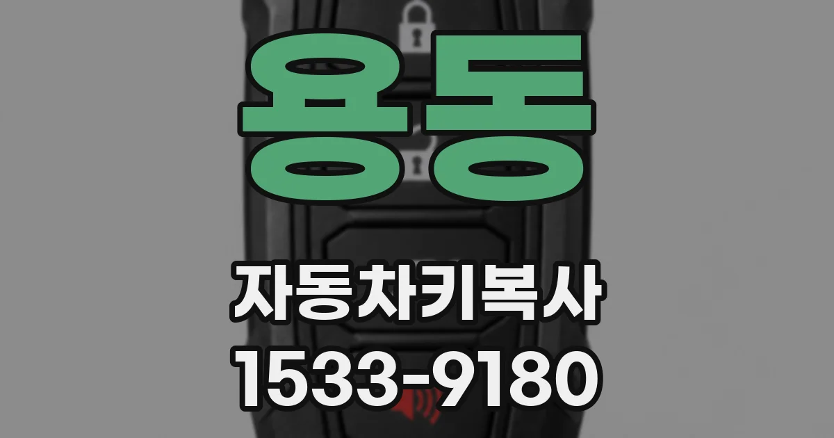 용동 자동차키복사