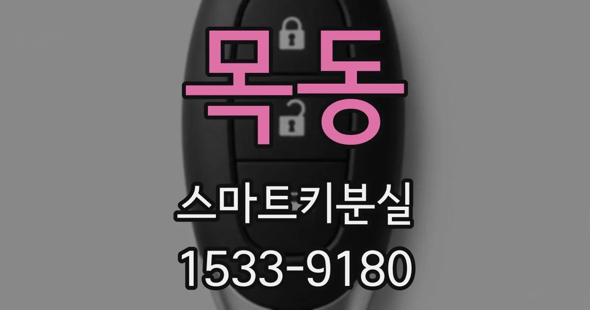 목동 스마트키분실