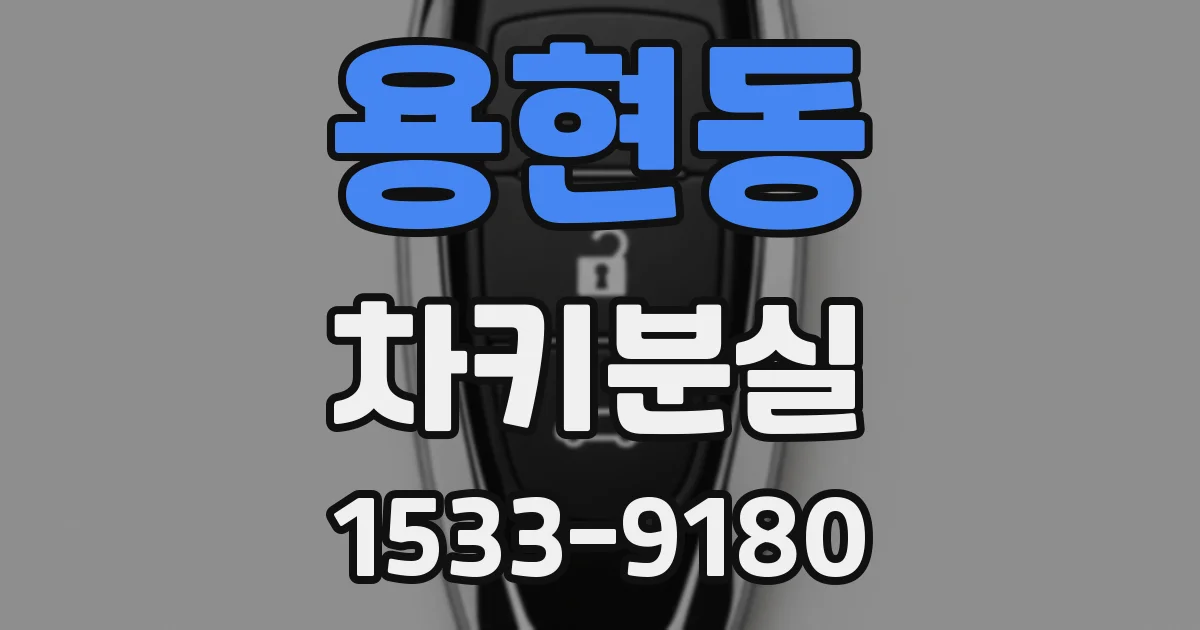 용현동 차키분실