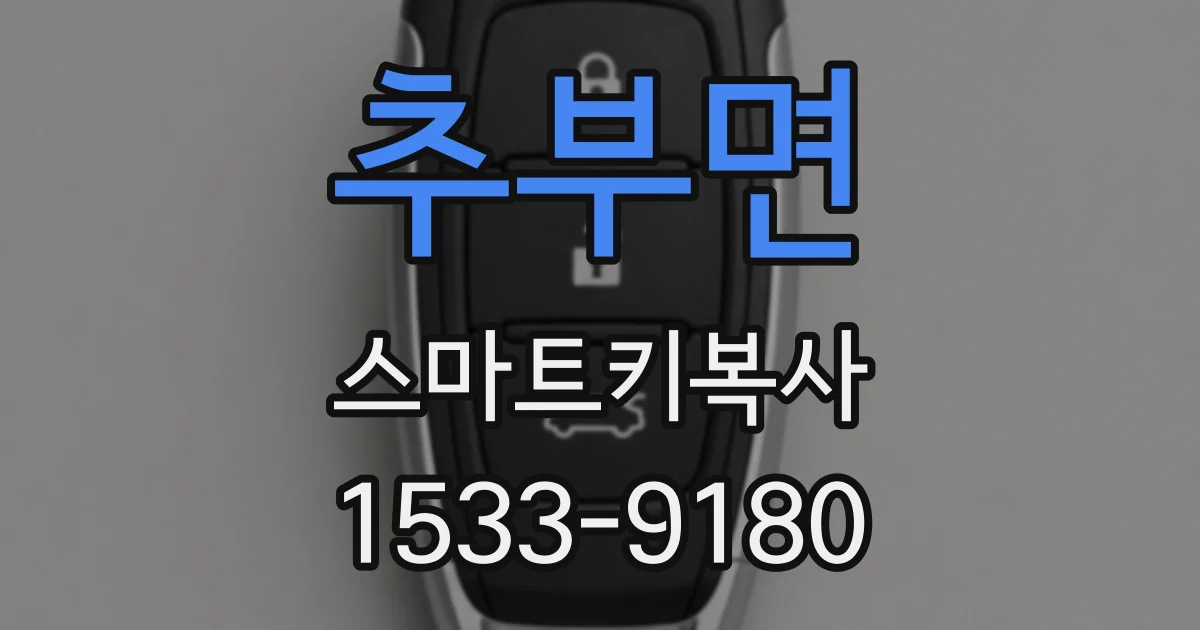 추부면 스마트키복사