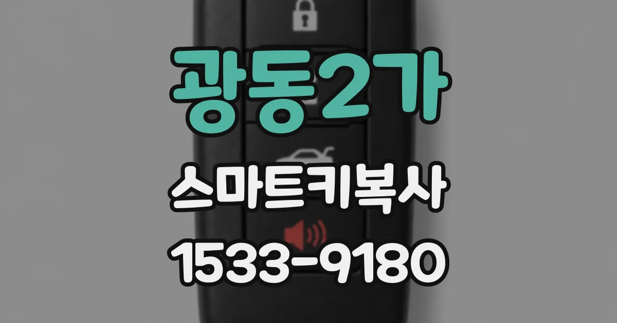 광동2가 스마트키복사