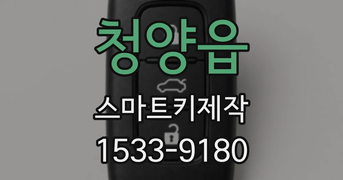 청양읍 스마트키제작