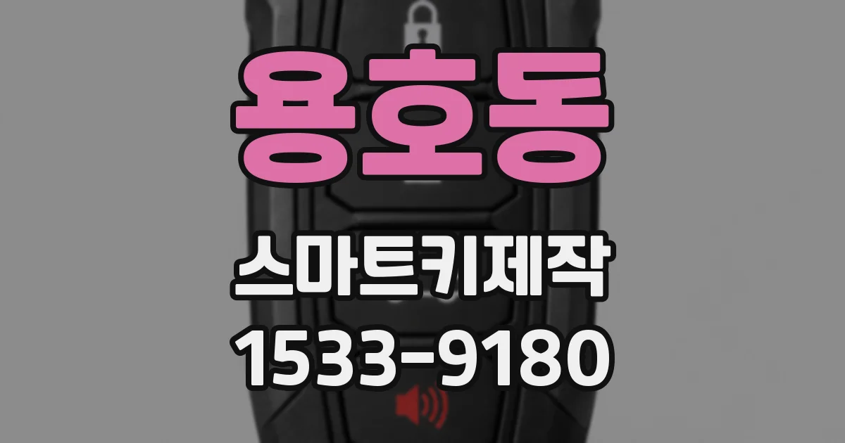 용호동 스마트키제작